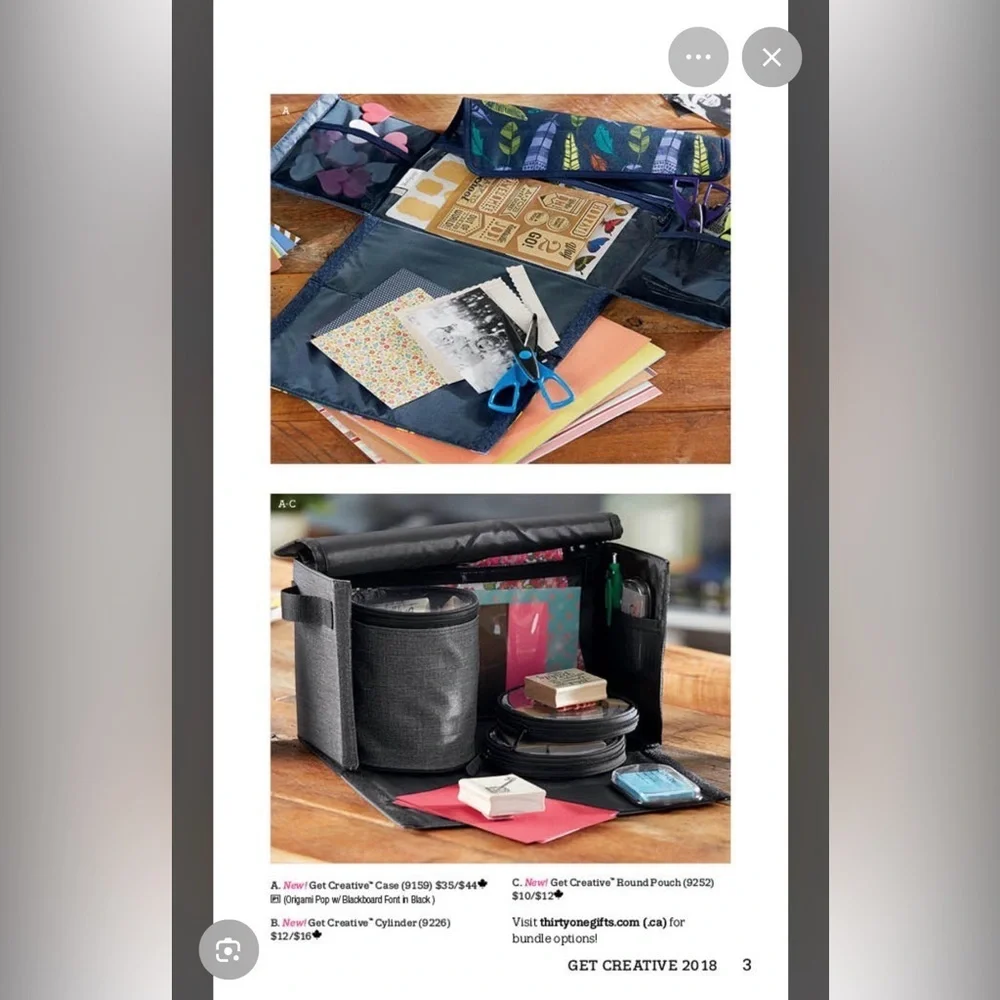 Thirty One Get Creative Case, foldable organizer, new with tags